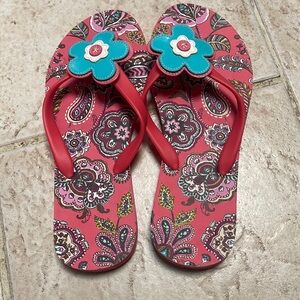 Girls Vera Bradley Flip Flops